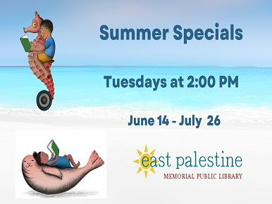Summer Specials- Tuesdays at 2:00 PM