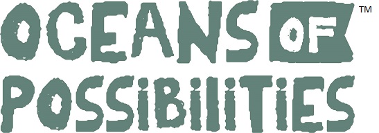 Oceans of Possibilities Slogan in Green Text