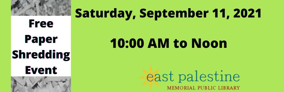 Free Paper Shredding Event on Green Background